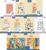 Crafter's Companion Metal Dies, Paper, Stamp, Embossing - Retro Vacay Collection