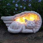20cm Solar LED Lit Cat Pet Memorial Light Waterproof Outdoor Tribute Decoration