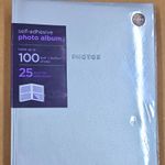 Self-Adhesive Silver Book Bound Photo Album Holds 100 6x4in 25 Acid Free