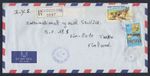 DJIBOUTI 1996, Registered Cover to Finland, Sc 734+738, Mi 604+608, SG 1118+1122