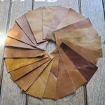 Shades of tan 100% leather offcuts 6"×3" get 20 pieces 1.1mm Craft patch 