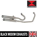 XV535 XV 535 VIRAGO EXHAUST SYSTEM WITH SILENCERS STAINLESS STEEL
