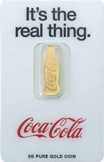 Gold Bar PAMP 140 Years Coca Cola 5 g 999.9 Gold Mint Fresh Switzerland