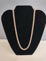VTG Estate Sterling Silver Chain Graduated Twisted Rope 18" Necklace 47.44 grams