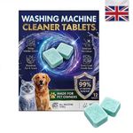 Prime Drum Washing Machine Cleaner Pro,12-Pack Deep Clean Drum & Remove Descaler