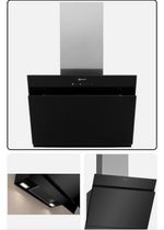 Neff D65IHM1S0B 60cm Glass Angled Chimney Hood - Black