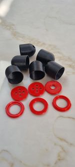 6 x Pole pots for course fishing with lids - made from TPU and PLA