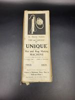 Vintage "Unique" Mat And Rug Making Machine, Boxed With Instructions