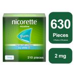 Nicorette Icy White 2mg Gum 3 x 210 - 12 Weeks* Bundle Total Gum 630