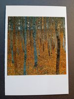 Gustav Klimt Art Postcard, Beech Wood I, Unposted