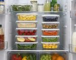 10pc Glass Food Storage Containers Set with Lids - 2 Sizes