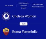 28/10/2026 PRE-ORDER BRAND NEW PROGRAMME/MAGAZINE CHELSEA WOMEN v ROMA WOMEN
