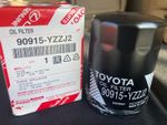 Genuine Toyota Air Filter. Part number 90915-YZZJ2