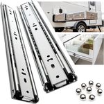 Drawer Slides Heavy Duty Full Extension 60kg 350mm-750mm Ball Bearing Runners UK