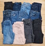 JOB LOT 12 Pairs Women's JEANS Mixed Brands Sizes VGC for Resale Export Car Boot