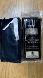 Dunhill Pipe Tobacco Case And Cleaner