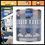 Liquid Rubber Roof Coating - Instant Leak Seal, Quick Drying Waterproof Sealant,