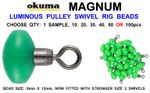 LUMINOUS PULLEY SWIVEL RIG BEADS FOR SEA FISHING LINE BAIT CLIP DOWN PENNEL RIGS