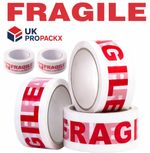 FRAGILE PRINTED STRONG PARCEL TAPE MULTILISTING 12 6 24 36 48mm 66m BOX 2" 72