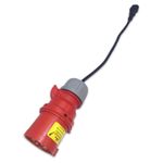 Marten® 415V 32A 4 Pin Adapter for PAT Testing 3 Phase 32a 4 Pin Plug to IEC