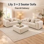 3 2 1 Seater Luxury Plush Velvet Corner Lilly Sofa Set Modern Living Room Suite