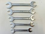 Set of 5 Vintage Draper  Open Ended Spanners METRIC 10mm-19mm NEVER USED
