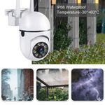 1080P WiFi Security Camera Outdoor PTZ Wireless IP CCTV Two-Way Night Vision UK