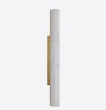 Large Modern Wall Sconce Light LED Alabaster Brass Indoor Lamp