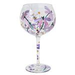 Floral Gin Glass Stem Lynsey Johnstone Dragonflies & Daisies Copa Balloon Wine