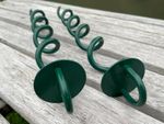 Pair of Ground Anchor Screw In Spirals Marquee Gazebo Tent Shelter