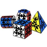 Qiyi Gear Cube Set: 3x3 & Pyramid Speed Puzzles for Kids' Education