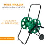 Garden Hose Reel Trolley 60M Portable Water Pipe Free Standing Hose Cart