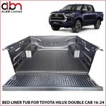 HEAVY DUTY 5PC LOAD LINER FOR TOYOTA HILUX DOUBLE CAB FROM 2016-2024