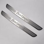2Pcs for Citroen Berlingo Stainless Steel Door Sill Protector Strips Scuff Plate