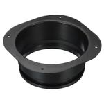 6 inch Duct Connector Flange Dryer Vent Wall Plate Ducting Plate Black