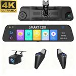 2026 New 4 Channels Rearview Mirror Dash Cam 360° View ADAS Blind Spot Detection