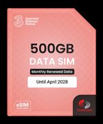 Three + Vodafone 500GB Data SIM Preloaded Until April 2028 = £4.50/month!