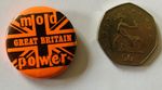 Very Rare Vintage Large Mods Lapel Pin Badge, 32mm, The Jam, Weller, The Who
