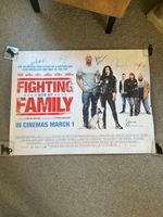 Genuine signed movie poster: Fighting With My Family cast signed by seven.