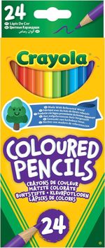 CRAYOLA Colored Pencils (24ct) Presharpened Coloring Pencils for Kids Assorted