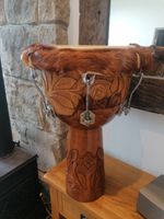 Exquisite Hand Carved Bolt Tuned Djembe Drum 12"