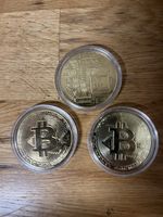 Physical￼Bitcoin x 3 novelty souvenir