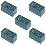 5 x 5V Subminiature PCB Relay DPDT 2A Sub Mini