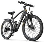 26" Electric Bike for Adults, 250W 36V 13Ah, 21 Speed E-Mountain Bike UK Legal