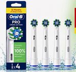 Oral-B Pro CrossAction Rotating Toothbrush Replacement Heads 4 Pack Angled