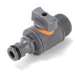 Garden Hose Quick Connector with Valve for Precise Flow Control Outdoors