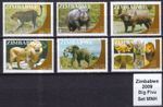 Zimbabwe 2009 Big 5: Lion, Elephant, Leopard, Buffalo, Rhino, set MNH | Zimbabwe