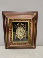 Ken Broadbent handmade wall clock with keys storage cabinet 