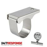 60mm Stainless Steel Mount Clamp Bracket Halogen Spot DRL for Rollbar Lightbar