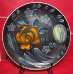 Vintage Wade Floral Hand Decorated Painted Plate Collectors Size 24cm 